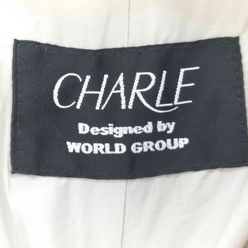 CHARLE WORLD GROUP デカ襟 ダウン フェザー ダウンコート レディース JPN:L