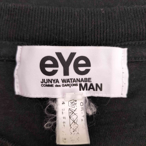 アイジュンヤワタナベコムデギャルソンマン eYe JUNYA WATANABE COMME des GARCONS MAN eYe ロゴプリント クルーネック Tシャツ メンズ JPN:M