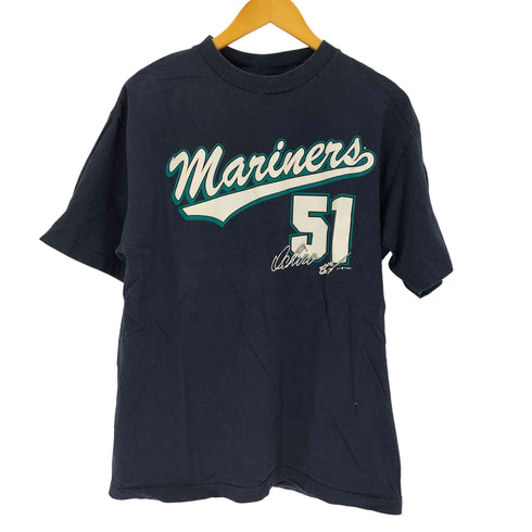 TRUE FAN製 ベースボールチームプリント半袖Tシャツ メンズ L