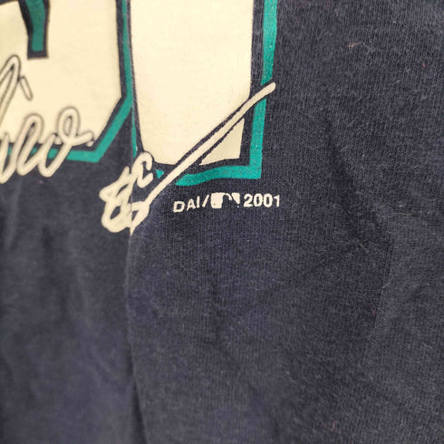 TRUE FAN製 ベースボールチームプリント半袖Tシャツ メンズ L