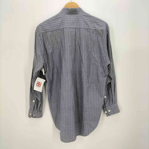 アイムプロダクトイッセイミヤケ im product ISSEY MIYAKE 90s ストライプ 比翼ボタン スタンドカラー 長袖シャツ メンズ JPN:S