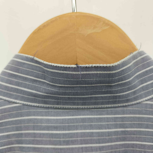 アイムプロダクトイッセイミヤケ im product ISSEY MIYAKE 90s ストライプ 比翼ボタン スタンドカラー 長袖シャツ メンズ JPN:S