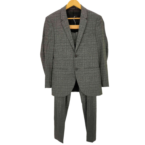 ニールバレット NEIL BARRETT SUPER SKINNY FIT チェック 2Bテーラードジャケット スラックス セットアップ メンズ 44