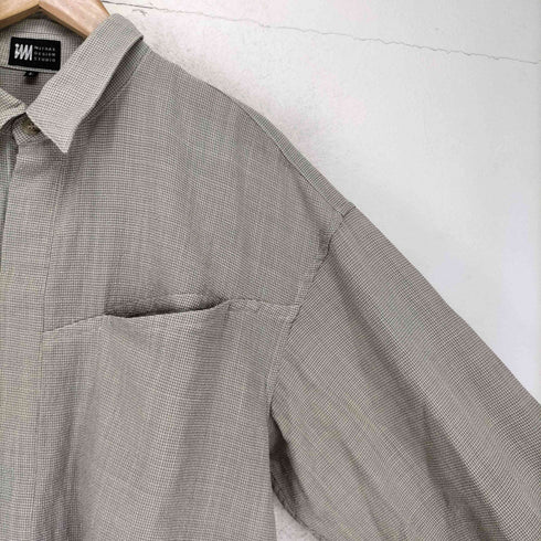 イッセイミヤケデザインスタジオ im ISSEY MIYAKE DESIGN STUDIO ハーフボタン ウール シャツ メンズ JPN:L