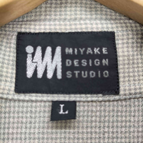 イッセイミヤケデザインスタジオ im ISSEY MIYAKE DESIGN STUDIO ハーフボタン ウール シャツ メンズ JPN:L