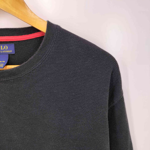 ポロラルフローレン POLO RALPH LAUREN ポニー 刺繍 サーマル クルーネック Tシャツ メンズ import:XL