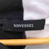 NOVESSEL バイカラー レースアップ ポンチョ ジップ パーカー メンズ FREE