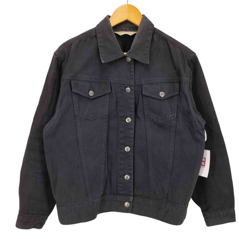 セントジョンズベイ STJOHNS BAY 90-00S 後染め ブラック デニム トラッカー ジャケット レディース import:L