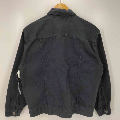 セントジョンズベイ STJOHNS BAY 90-00S 後染め ブラック デニム トラッカー ジャケット レディース import:L