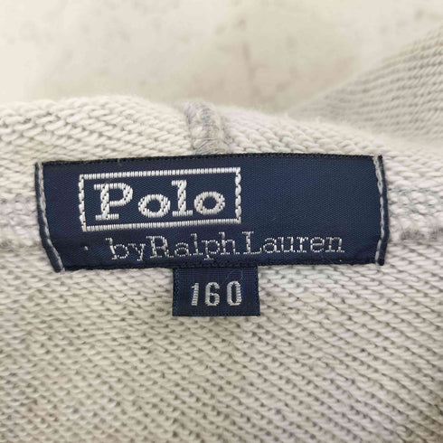 ポロバイラルフローレン Polo by RALPH LAUREN 90S コットン ロゴ刺繍 ジップアップ パーカー メンズ 160