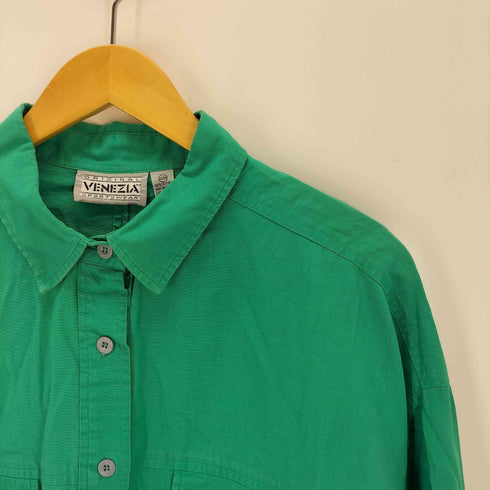 80-90s VENEZIA SPORTSWEAR ヴェネツィアスポーツウェア オーバーサイズ ワークシャツ メンズ 22/24