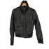 Stradivarius ストラディバリウス 本革 ハイネック ライダースジャケット レディース import:M