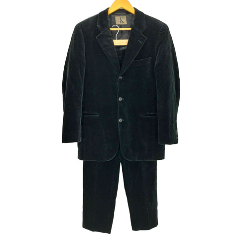 カルバンクライン CALVIN KLEIN 90S 3B ベロアテーラードセットアップ メンズ 36