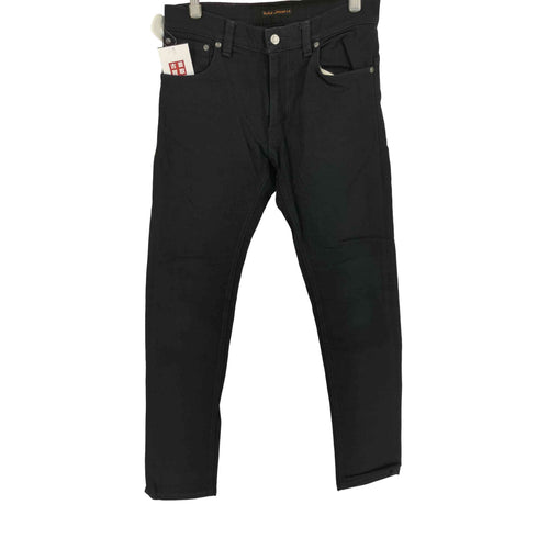 ヌーディージーンズ Nudie Jeans Thin Finn ブラック デニムパンツ メンズ 32inch