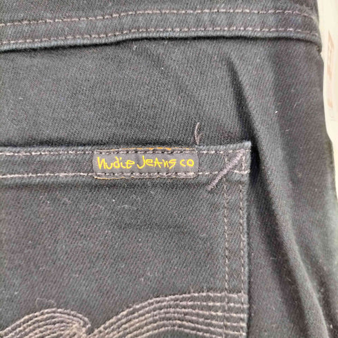 ヌーディージーンズ Nudie Jeans Thin Finn ブラック デニムパンツ メンズ 32inch