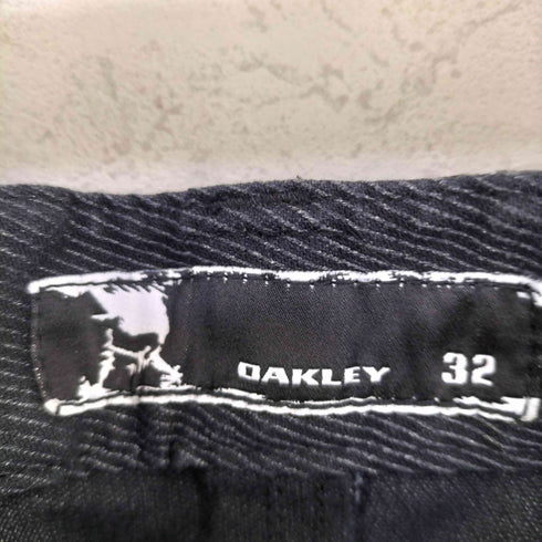 オークリー OAKLEY スカルロゴ 異素材切替 ストレートパンツ Y2K メンズ 32inch