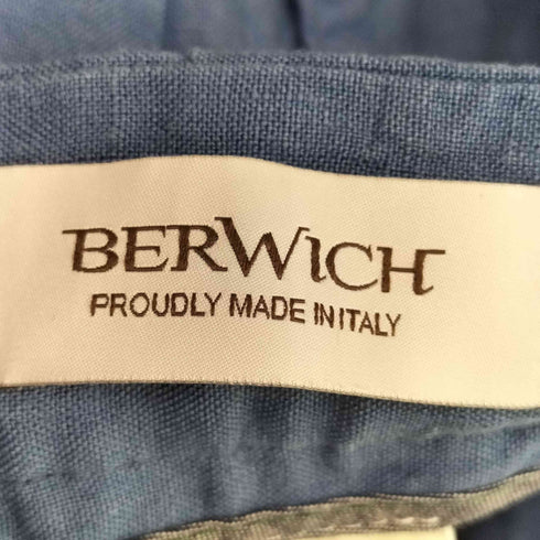 ベルウィッチ BERWICH イタリア製 SCOTCH リネンスラックスパンツ メンズ 42