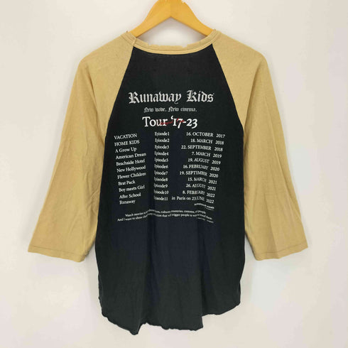 ダイリク DAIRIKU 23SS NEW RAGLAN TEE 両面プリント 七分袖カットソー メンズ JPN:L
