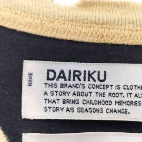 ダイリク DAIRIKU 23SS NEW RAGLAN TEE 両面プリント 七分袖カットソー メンズ JPN:L