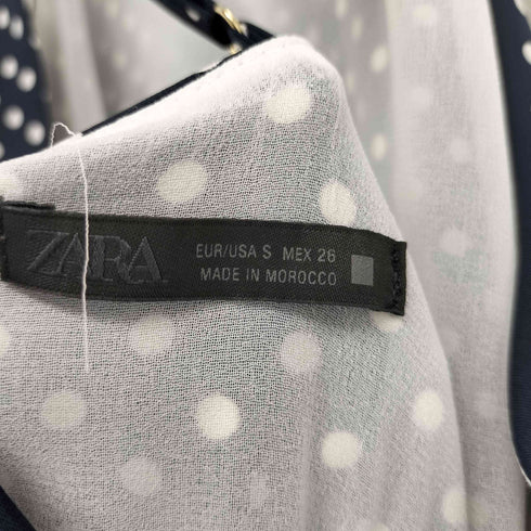ザラ ZARA ホルターネックドット ロングワンピース レディース JPN:S