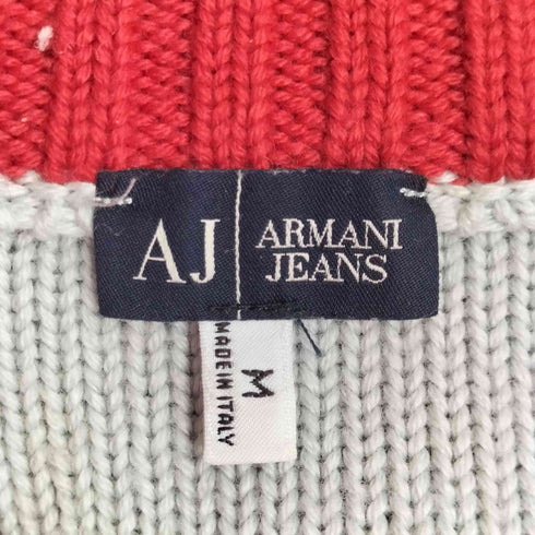 アルマーニジーンズ ARMANI JEANS パイピング ドライバーズニット メンズ JPN:M