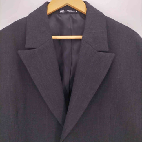 ザラ ZARA オーバーサイズクロップドジャケット メンズ import:M