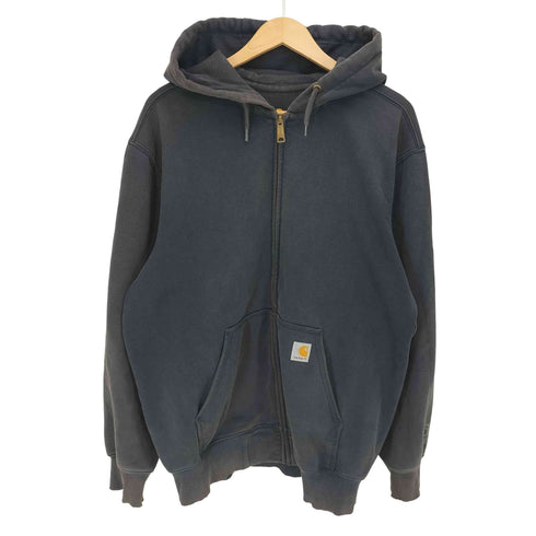 カーハート Carhartt RAIN DEFENDER LOOSE FIT HEAVY WEIGHT FULL ZIP SWEAT SHIRT フェード ジップアップパーカー メンズ import:L
