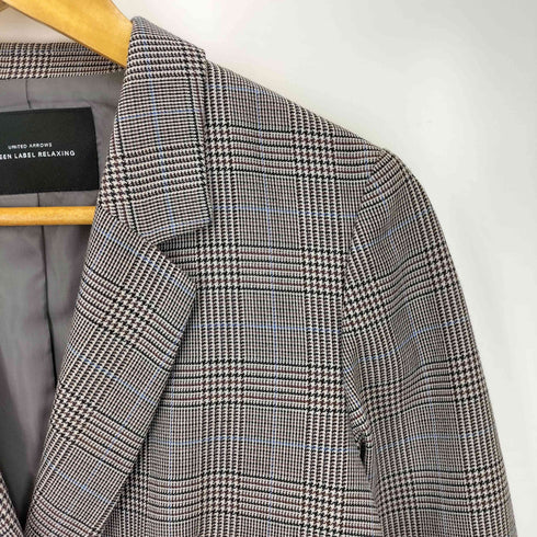 ユナイテッドアローズグリーンレーベルリラクシング UNITED ARROWS green label relaxing クラシカルチェック ダブル ジャケット レディース JPN:38