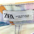 ザラ ZARA ストレートフィット マーブルプリント デニム パンツ レディース 36