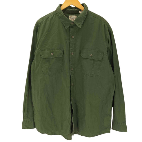 レッドヘッド RED HEAD 00S OLD リップストップ ミリタリー ボックス シャツ メンズ import:XL