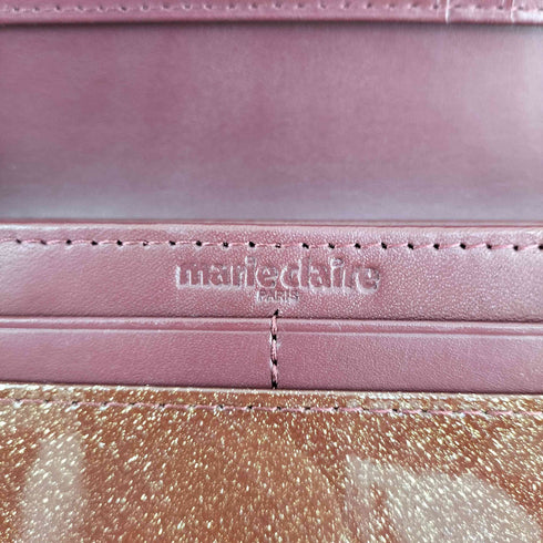 マリクレール marie claire エナメル調 長財布 レディース