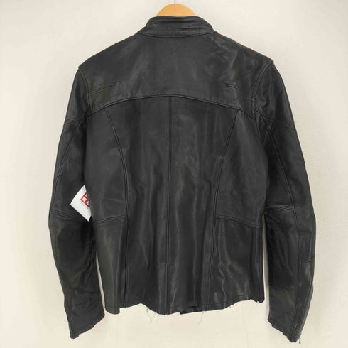 ハルプ HALB 山羊革 ゴートレザー ライダースジャケット メンズ JPN:L