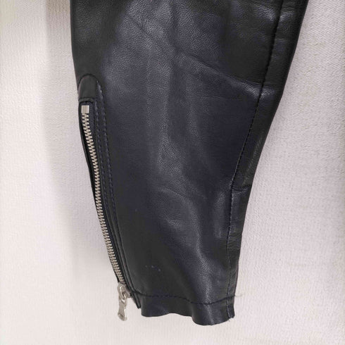 ハルプ HALB 山羊革 ゴートレザー ライダースジャケット メンズ JPN:L
