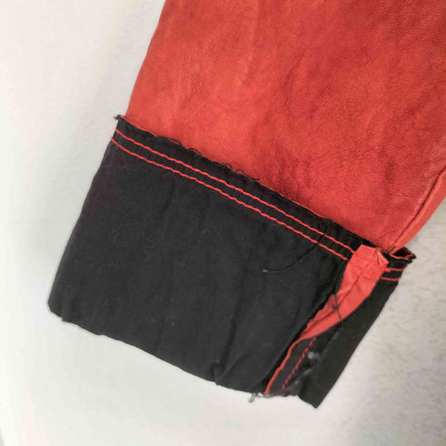 real leather リアルレザー 本革 インサイドアウト デザイン レザージャケット レディース