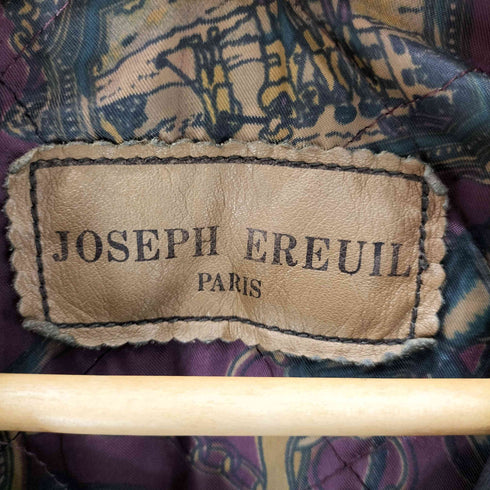 JOSEPH EREUIL PARIS Lamb Leather 羊革 オール ラムレザー コート メンズ import:M