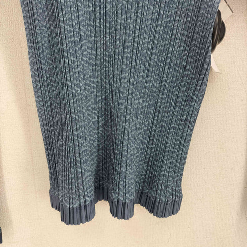プリーツプリーズイッセイミヤケ PLEATS PLEASE ISSEY MIYAKE 総柄 プリーツハイネック 長袖カットソー レディース JPN:3