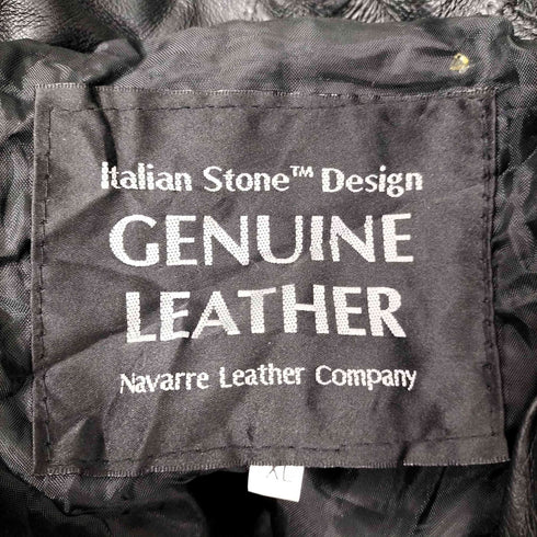 GENUINE LEATHER 本革 パッチワーク デザイン オール リアル レザー ダブル チェスター ロング コート レディース import:XL