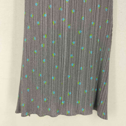 プリーツプリーズイッセイミヤケ PLEATS PLEASE ISSEY MIYAKE フラワープリント ロング丈プリーツスカート レディース JPN:2