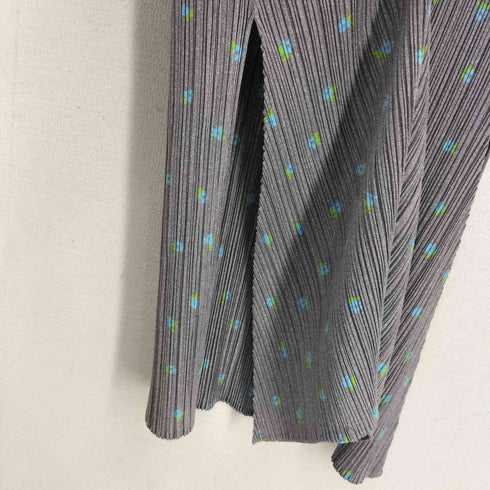 プリーツプリーズイッセイミヤケ PLEATS PLEASE ISSEY MIYAKE フラワープリント ロング丈プリーツスカート レディース JPN:2