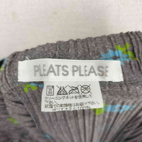 プリーツプリーズイッセイミヤケ PLEATS PLEASE ISSEY MIYAKE フラワープリント ロング丈プリーツスカート レディース JPN:2