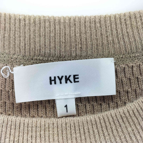 ハイク HYKE CASHMERE カシミヤ混 コットン プルオーバーニット レディース JPN:1