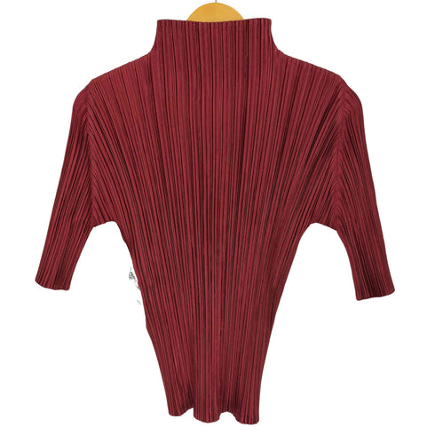 プリーツプリーズイッセイミヤケ PLEATS PLEASE ISSEY MIYAKE ハイネック プリーツ 半袖カットソー レディース JPN:3