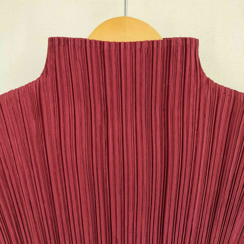 プリーツプリーズイッセイミヤケ PLEATS PLEASE ISSEY MIYAKE ハイネック プリーツ 半袖カットソー レディース JPN:3
