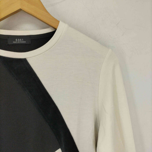 ゴーサンゴーイチプールオム 5351 POUR LES HOMMES 異素材切替 L/S カットソー メンズ JPN:44
