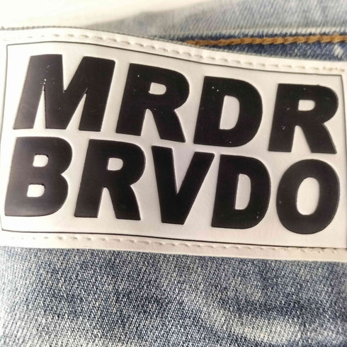 EV BRAVADO エブ ブラバド MRDR BRVDO クラッシュ デニム パンツ メンズ