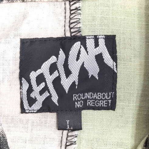 レフラー Leflah 総柄切り替え半袖シャツ メンズ JPN:L