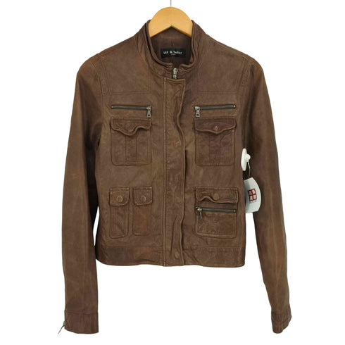 LEE&TAILOR リーアンドテーラー 羊革 ラムレザー シングルライダースジャケット レディース 85-94-160