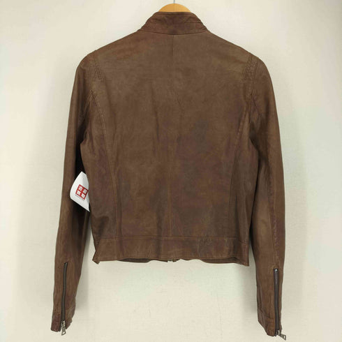 LEE&TAILOR リーアンドテーラー 羊革 ラムレザー シングルライダースジャケット レディース 85-94-160