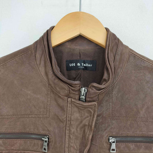 LEE&TAILOR リーアンドテーラー 羊革 ラムレザー シングルライダースジャケット レディース 85-94-160