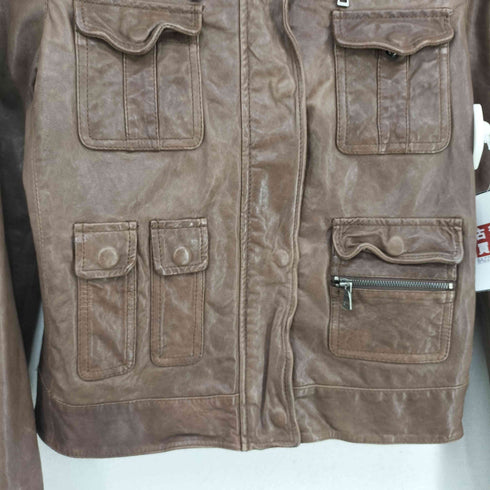 LEE&TAILOR リーアンドテーラー 羊革 ラムレザー シングルライダースジャケット レディース 85-94-160
